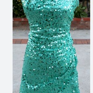 jodi kristopher dress green sparkle Jodi Kristopher Dress